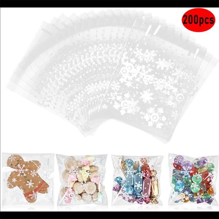 200 Sachets Cellophane Auto-Adhésifs Transparents 20x15cm - Parfaits Pour Bijoux, Cadeaux & Aliments
