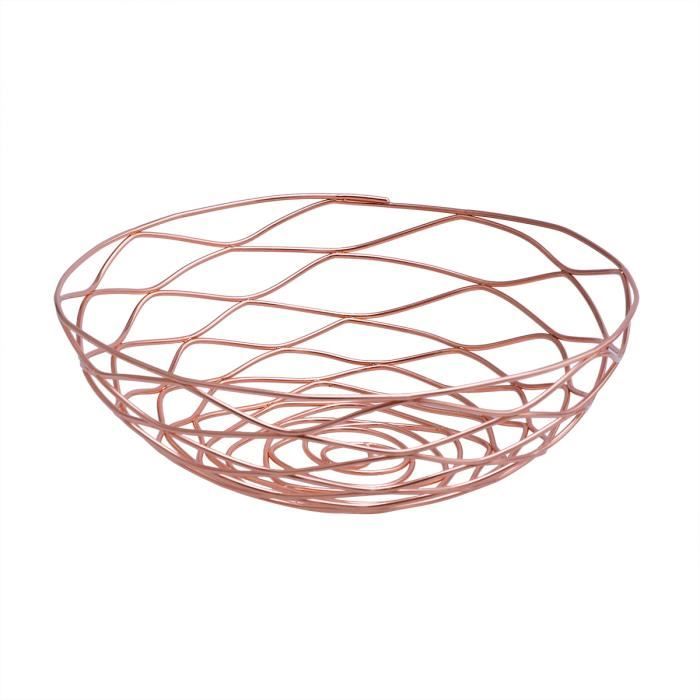 Panier à Fruits En Métal Avec Couvercle Maille 11 Pouces | Design Mignon Poignée | Rangement Cuisine Déco - 4