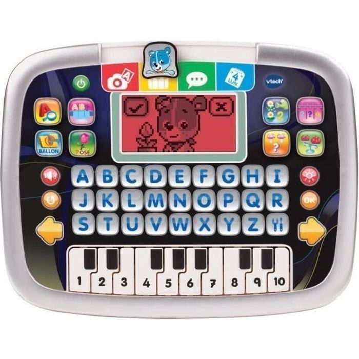 Tablette éducative P'tit Genius Kid noire - VTECH - Dès 2 ans - 8 activités et 4 jeux interactifs