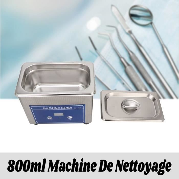 LAC Nettoyeur à Ultrasons Numérique 800ML Appareil de Nettoyage 40 KHz