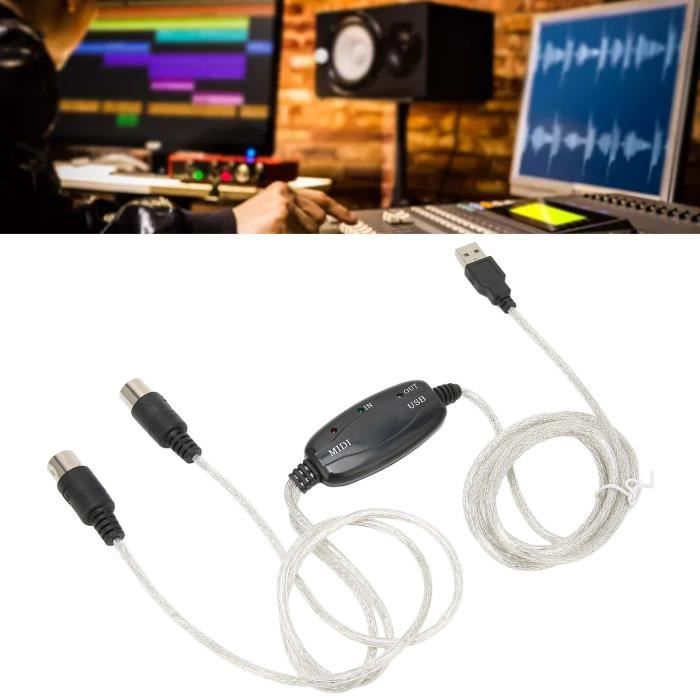 MEI convertisseur de câble MIDI PC vers synthétiseur Convertisseur de