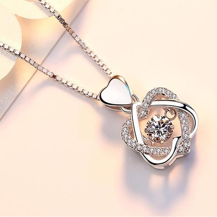 Bague argent on sale avec pendentif rond