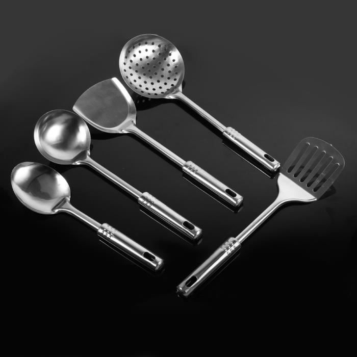 Zerone ensemble d'ustensiles de cuisine Lot de 5 Ustensiles de Cuisine, Spatule Multifonction
