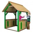 Maisonnette cabane en bois de cèdre tropical AXI Jane pour enfant - Marron - 118 x 120 x 175 cm-1