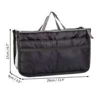 Sac en nylon avec compartiment pour ordinateur portable jusqu'à 15 Noir | France