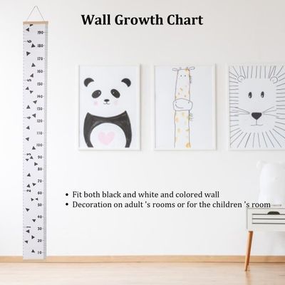 Tableau De Croissance Bébé Miroir 3-en-1 – 18×120 Cm – Amovible & Effaçable – Miroir Pleine Longueur + Mesure Taille Murale