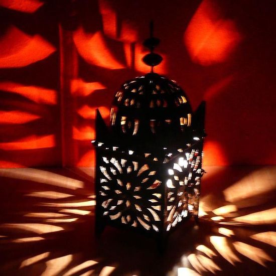 Marocain lanterne fer lanterne orientales photophore fer maroco h30