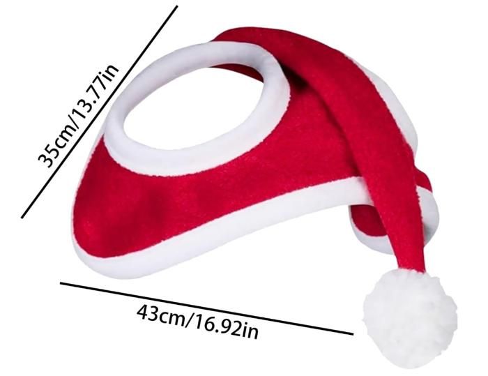 Chapeau De Noël Pour Cheval - Bonnet Festif En Peluche Douce Pour événements équestres, Défilés Et Fêtes - 7