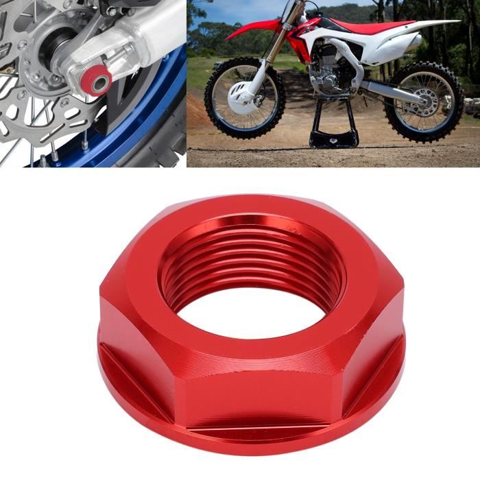 Écrou D’Essieu Traversant Pour Vélo – Avant Et Arrière – M15 X P1,5 Mm – Alliage D’Aluminium – Léger (5 G) – Fixation Sécurisée (Noir)