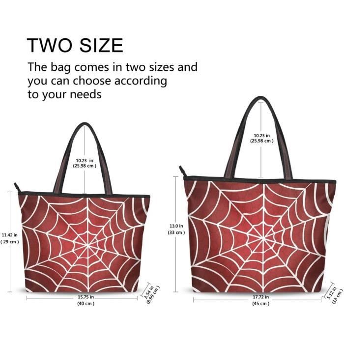 Rootti Rootti Grand Sac À Main Pour Femme Avec Fermeture Éclair Motif Toile D ...