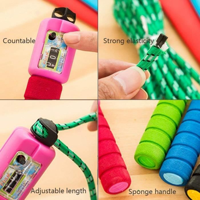 Corde À Sauter, Speed Rope Réglable Avec Poignées En Mousse