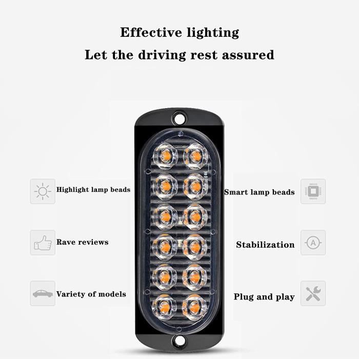 LED Rotierens Blinkens Stroboskoplicht für Transportfahrzeuge 12-24V Notfall LED Rotierens Blinkens Stroboskoplicht für Transportfahrzeuge 12-24V Notfall
