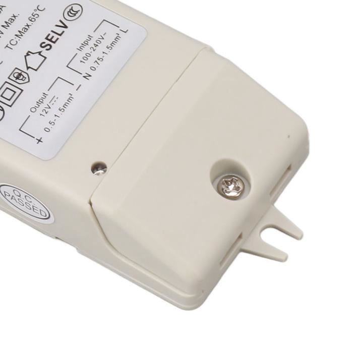 Alimentation Lsf LSF -Pilote LED 12 W 12 V Alimentation LED 12V DC 1A Transformateur de ...