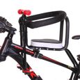 KUNSISI— Taille 5 Siège de vélo de montagne sécurisé pour bébé, siège avant de bicyclette pour enfants, avec repose-pieds-2