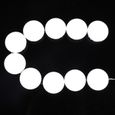 10 LEDs Blanc Super Brilliant Ampoule Lampe Miroir Lumière Maquillage à Cosmétique Salle de Bain Portable TUN25-2
