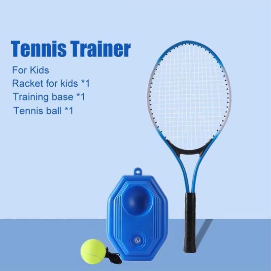 Raquette De Tennis Solo Entraînement - Prise Antidérapante Confortable - Idéal Pour Entraîneur Et Débutants