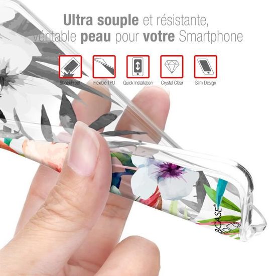 Coque Crystal Rigide Pour Sony Xperia XA1 Souple Dreamy Attrape Rêves Rainb 5" 
