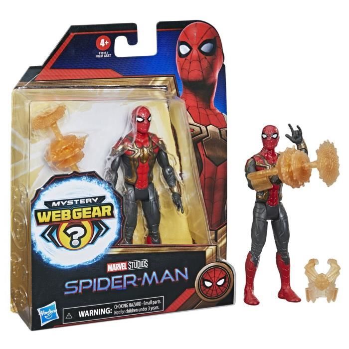 Figurine spider man Spiderman 15 cm Rouge Et Noir Mystery Webgear  Personnage Articule Marvel Jouet Set garcon 1 carte - Cdiscount Jeux -  Jouets
