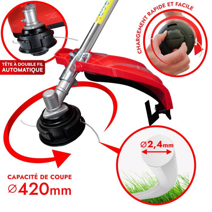 Débroussailleuse Thermique 25.4 Cm³ - Harnais Double