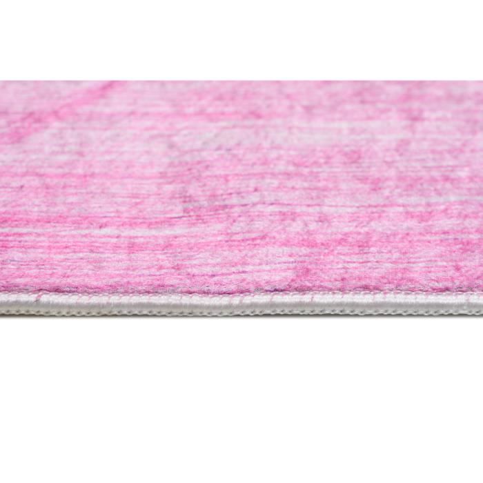 Tapiso tapis salon chambre poils courts toscana rose bleu violet
