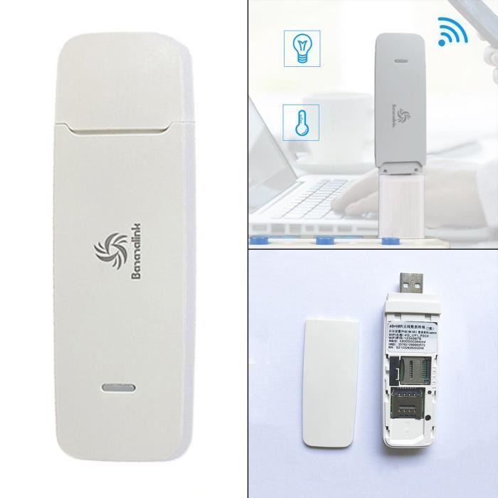 4G 5G LTE WiFi Hotspot sans fil USB Dongle Mobile haut débit modem clé  carte Sim pour bureau travail étude à domicile jeu - Cdiscount Informatique