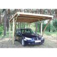 Carport en bois et panneaux ondulés Lido - 3x5 m - Traité autoclave - Fibre de verre - 12x12 cm-3