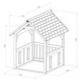 Maisonnette cabane en bois de cèdre tropical AXI Jane pour enfant - Marron - 118 x 120 x 175 cm-3