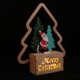 1pc xmas en bois LED lumière décoration créative cadeau de Noël de orner guirlande lumineuse d'exterieur luminaire d'exterieur-3