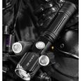 TD® Lampe de poche torche phare vélo moto led puissante rechargeable militaire véhicule anti-éblouissement quatre vitesses lumière-3