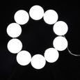 10 LEDs Blanc Super Brilliant Ampoule Lampe Miroir Lumière Maquillage à Cosmétique Salle de Bain Portable TUN25-3