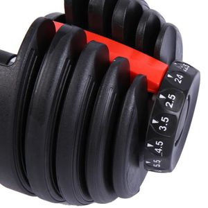 Haltères Réglables Sport 24 - Poids Variable De 3 à 24 Lb (livres) Par Haltère - Construction En Acier - Compactes Pour La Maison - Neufs Avec Garantie 5 Ans