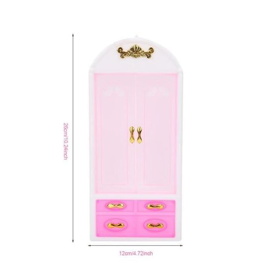 Miniature Armoire Pour Maison De Poupees Barbie Fashionistas