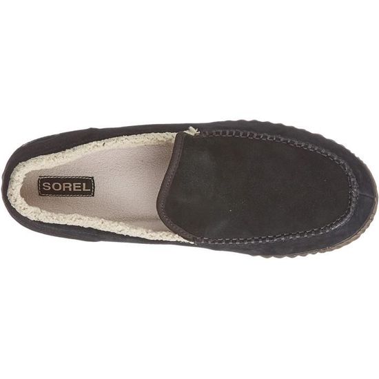 Chaussons SOREL DUD MOC Noir Cuir Homme Noir Cdiscount