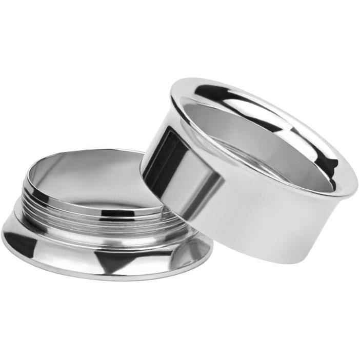 Tunnels Oreille Acier Inox Ayoiow 16mm - Lot De 2 - Hypoallergénique Sans Nickel - Pour Piercing Et Extension