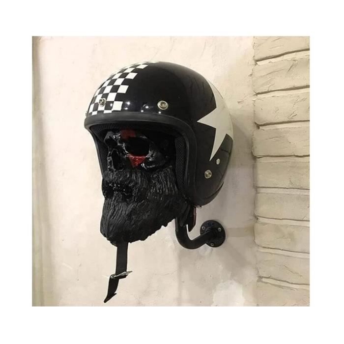 Un buste mural support de casque moto