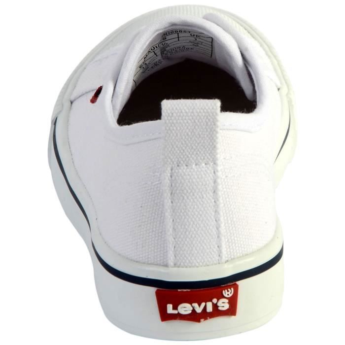 Basket Levis Enfant Maui Elastic Lace Blanc Cdiscount Chaussures