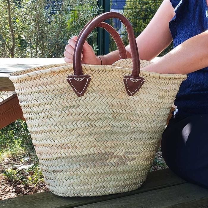 Sac de plage tressé sales