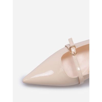 Elashe Escarpins Femme Talon Kitten 3.5 Cm - Slingback Bout Pointu Chic Avec Boucle Élégante