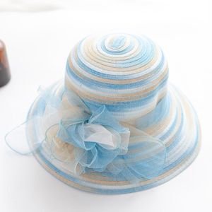 Chapeau De Cérémonie Paille élégant Bleu - Taille Unique, Pour Mariage/cocktail, Neuf Avec étiquettes