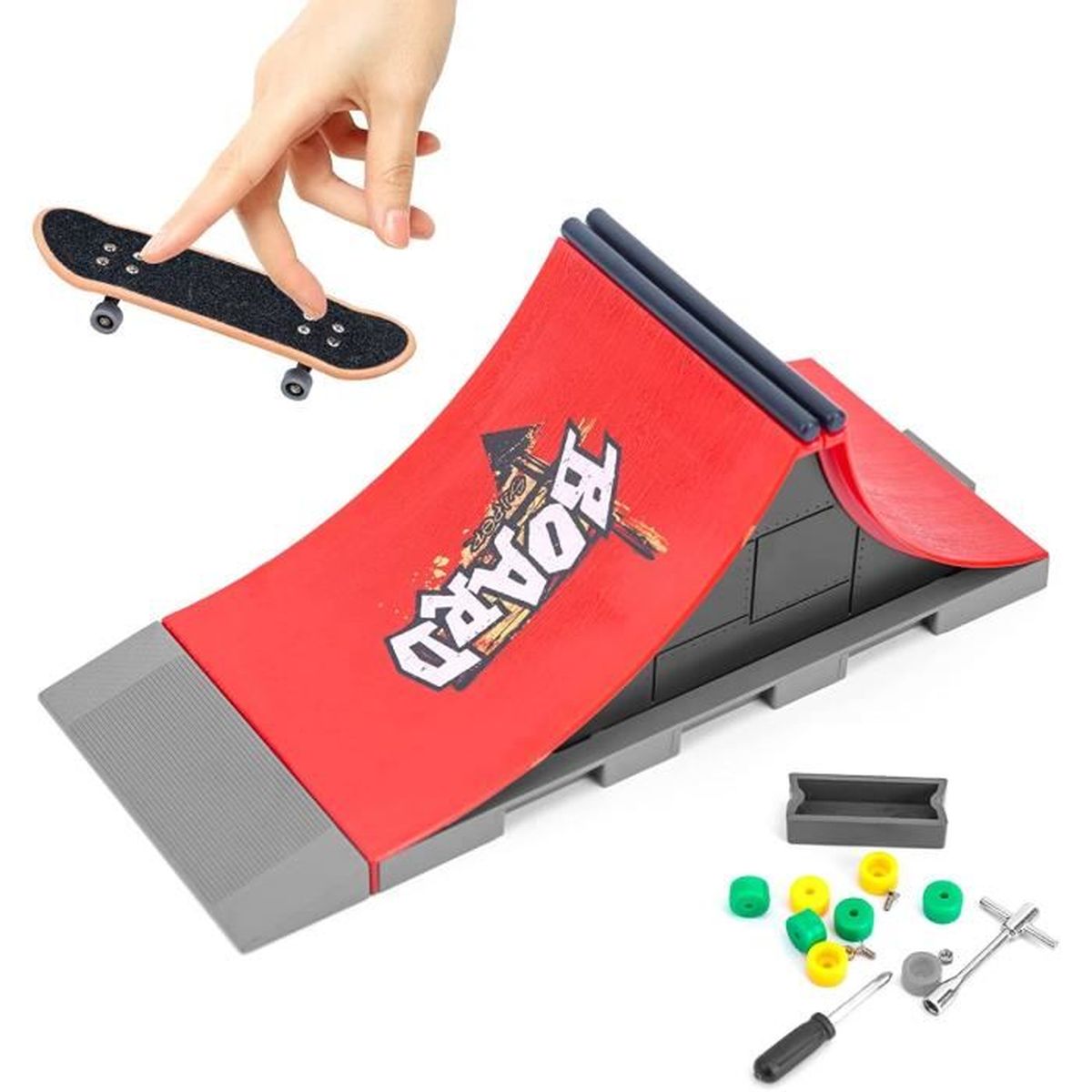 Finger Skateboard Rampe, Mini kit de rampe de skateboard avec