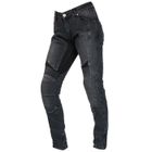 Jean Moto Certifié DIVA DENIM MOTOBLOUZ femme Gris Foncé