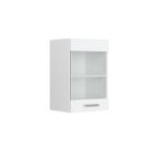 Vicco meuble de cuisine haut vitré R-Line, Blanc Haute brillance, 40 cm