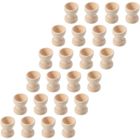 Lot De 10 Coquetiers En Bois Naturel – Supports Œufs Pâques Mignons En Forme De Tasse, Idéal Enfants & Décoration Festive