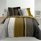 DOUCEUR D'INTERIEUR Parure de lit - Smarty - 260x240 cm - 100% coton - 3 pièces - Multicolore