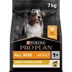 PRO PLAN Purina Proplan OptiWeight Chien Adulte All Size Light/Sterilise Poulet Croquettes 7kg