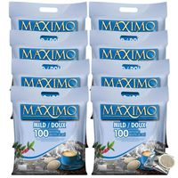 MAXIMO Décaféiné | 100 Dosettes De Café Compatibles SENSEO® | Emballage Individuel Pour Une Meilleure Conservation Et Une Hygiène Irréprochable