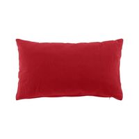 Coussin dehoussable 30 x 50 cm coton/polyester recycle grs twily Rouge