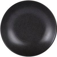Grande assiette creuse Vesuvio noir 25 cm (lot de 6) - Table Passion Noir