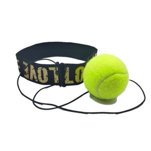 SAC DE FRAPPE Sac de frappe,Ballon de réflexe à haute élasticité et multifonction,équipement de Fitness général- Tennis Yellow