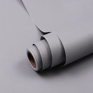 PAPIER PEINT Papier Adhesif Pour Meuble Gris Matte 40X300Cm Fil